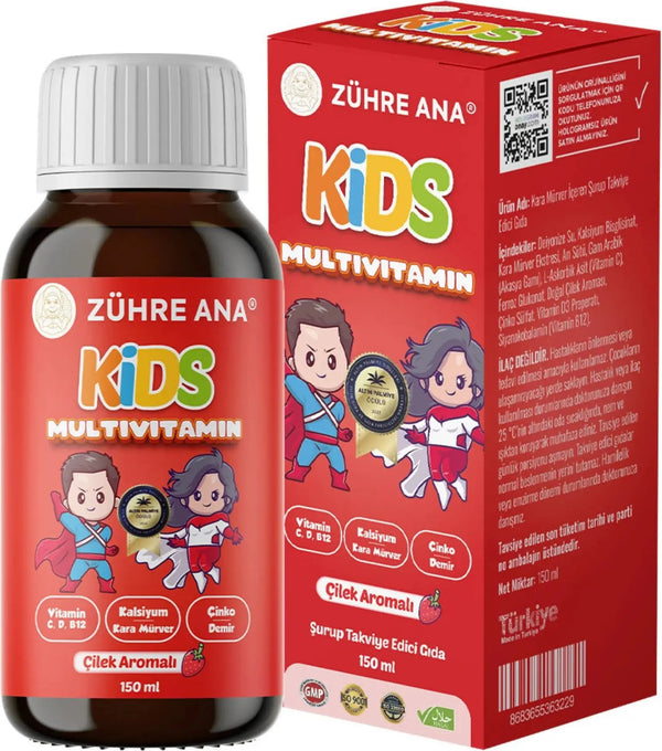 Zühre Ana | Kids Erdbeer-Multivitamin-Sirup 150ml