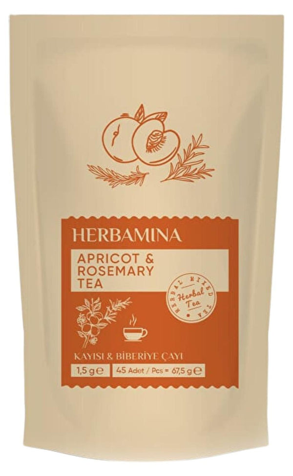 Herbamina | Aprikosen- & Rosmarintee 45 x 1,5g