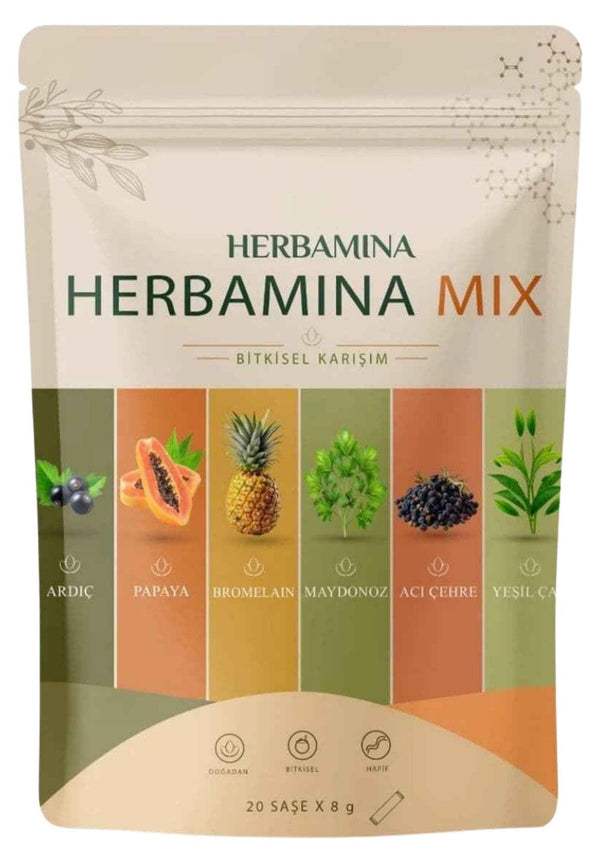 Herbamina | Mix Pflanzliche Kräutermischung 20 x 8 g