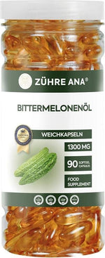 Zühre Ana | Bittermelonenöl Weichkapseln 1300mg (90 Kapseln)