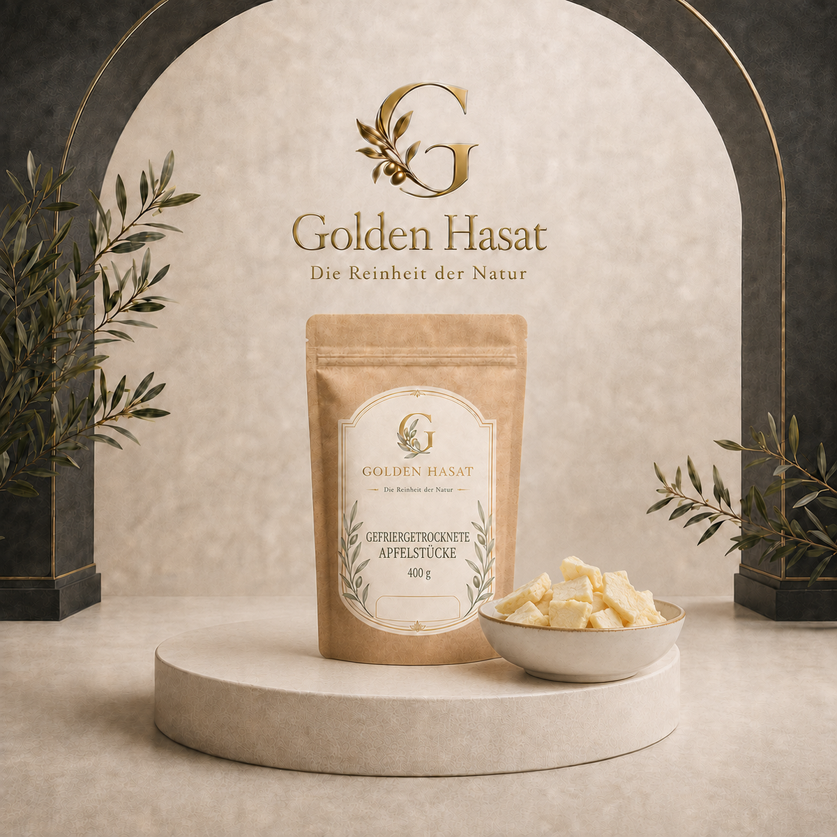 Gefriergetrocknete Apfelstücke – 400 g