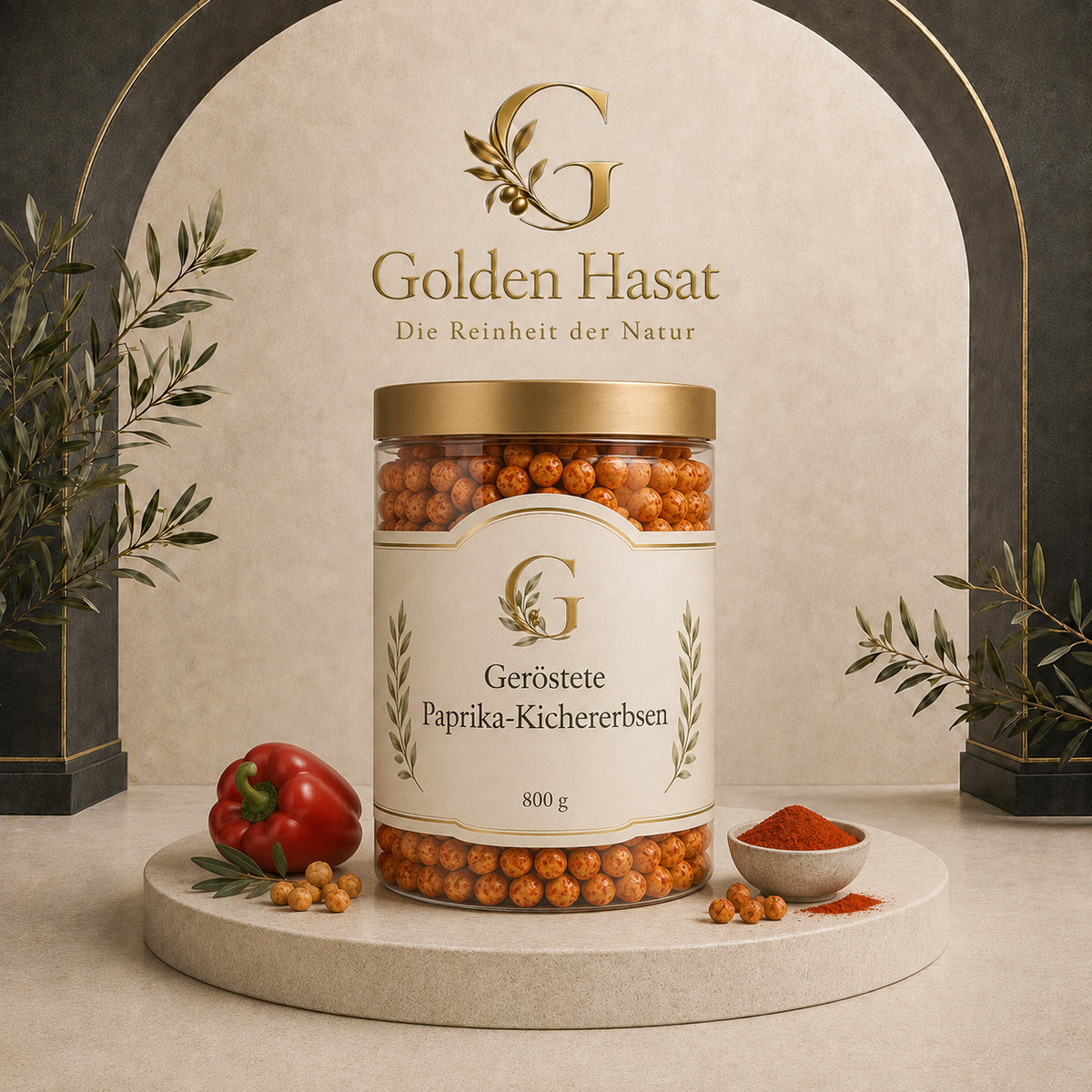 Geröstete Paprika-Kichererbsen – 800 g