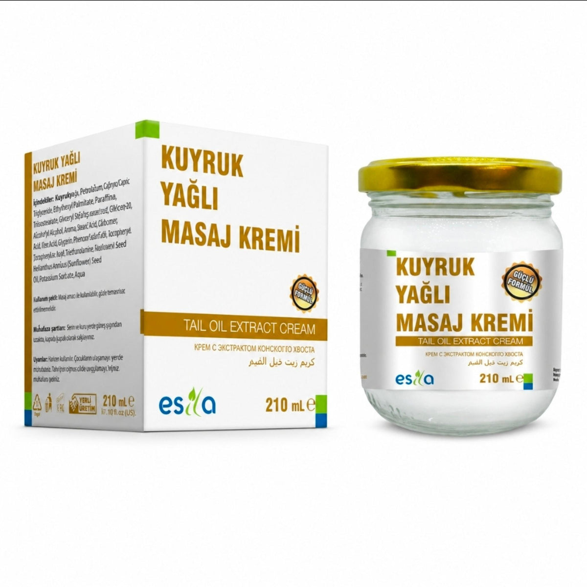 Schafsschwanzfett-Creme mit Okrasamenöl – Massagecreme für Rücken, Nacken und Knie