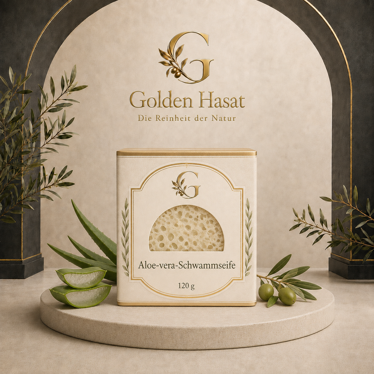 Aloe-vera-Schwammseife – 120 g