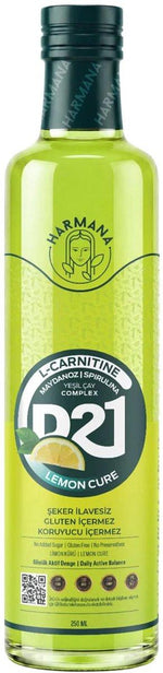 HARMANA D-21 Lemon Cure – L-Carnitine & Groene Thee Complex 250 ml