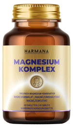 Harmana | Magnesium-Komplex (Bisglycinat, Citrat, Malat) 60 Tabletten