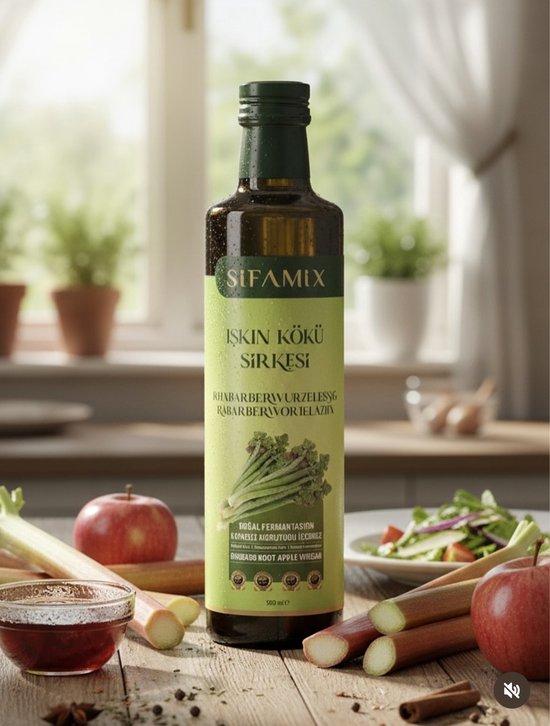 Sifamix – Natürlich fermentierter Işkın-Wurzel Essig aus der wilden Rheum ribes Pflanze (Rhabarberwurzel-Essig)