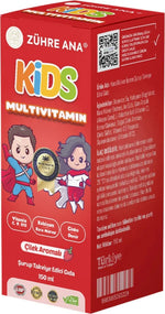 Zühre Ana | Kids Erdbeer-Multivitamin-Sirup 150ml